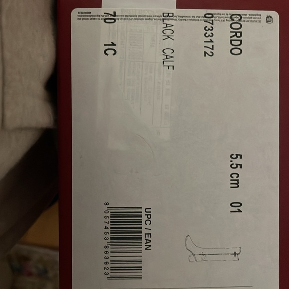 New in box.,Salvatore Ferragamo CORDO black knee high leather boots. Size 7 - Picture 5 of 6